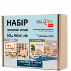 Заготовка кукольной мебели Rosa Talent (фанера) набор 6шт Гостинная-2 классик 287404