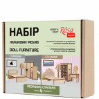 Заготовка кукольной мебели Rosa Talent (фанера) набор 4шт Спальня-2 классик 287406