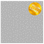 Калька (веллум) Фабрика Декору 30,5*30,5см 90г с фольгированием White Drops FDFMA-2-032