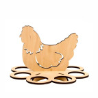 Заготовка для декорирования Rosa Talent (фанера) Подставка для яиц Курочка-1 20*20*14см 2806068