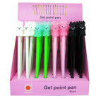 Ручка гелевая с насадкой Зайчик ассорти, синяя №23089