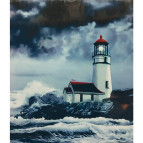 Алмазная живопись мозаика по номерам на холсте 40*50см NEW WORLD HZ607 Маяк