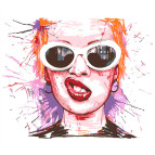 Картина раскраска по  номерам на холсте - 30*30см Rosa Premium N00013116 Улыбка