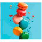 Картина раскраска по  номерам на холсте - 35*45см Rosa Premium N00013251 Macarons