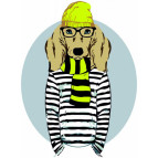 Картина раскраска по  номерам на холсте - 35*45см Rosa Premium N00013265 Stylish Dog