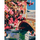 Картина раскраска по  номерам на холсте - 35*45см Rosa Premium N00013343 Романтическое настроение