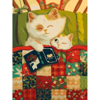 Картина раскраска по  номерам на холсте  30*40см Идейка КН2457 Спокойной ночи