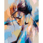 Картина раскраска по  номерам на холсте  - 40*50см Идейка КН2674 Нежность