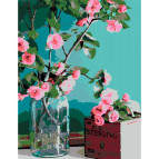 Картина раскраска по  номерам на холсте - 35*45см Rosa Premium N00013179 Нежность цветов