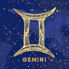 Картина раскраска по  номерам на холсте  - 50*50см Идейка КН9518 Знак зодиака Близнецы