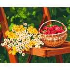 Картина раскраска по  номерам на холсте  - 40*50см Идейка КН5560 Дары лета