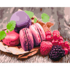 Картина раскраска по  номерам на холсте  - 40*50см Идейка КН5563 Малиновое настроение