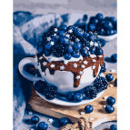 Картина раскраска по  номерам на холсте  - 40*50см Идейка КН5557 Шоколадный брауни