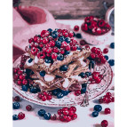 Картина раскраска по  номерам на холсте  - 40*50см Идейка КН5562 Сладкое чаепитие