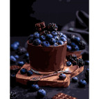 Картина раскраска по  номерам на холсте  - 40*50см Идейка КН5574 Соблазнительный десерт