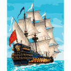 Картина раскраска по номерам на холсте - 40*50см Идейка КН2729 Королевский флот
