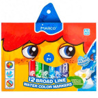 Фломастеры 12цв. Marco JUMBO смываемые 1632-12CB