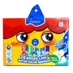 Фломастеры 24цв. Marco JUMBO смываемые 1632-24CB