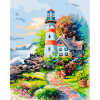 Картина раскраска по номерам на холсте - 40*50см Идейка КН2719 Приют грёз