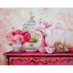 Картина раскраска по  номерам на холсте  30*40см Идейка КН2916 Винтажный стиль