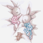 Картина раскраска по  номерам на холсте - 30*30см Идейка КН2335 Сладкие сны 2