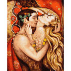 Картина раскраска по  номерам на холсте - 40*50см Никитошка GX5731 Влюблённые