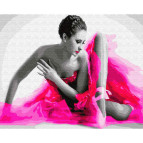 Картина раскраска по номерам на холсте - 40*50см Никитошка GX26299 Балерина