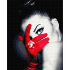 Картина раскраска по  номерам на холсте - 40*50см Никитошка GX25665 Загадочная девушка