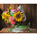 Картина раскраска по  номерам на холсте - 40*50см Никитошка GX28911 Натюрморт с крыжовником