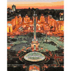 Картина раскраска по  номерам на холсте - 40*50см Никитошка GX29285 Центральная площадь