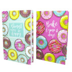 Блокнот В6 80л. картонная обложка A-Plus Donats в клетку А6050