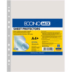 Файлы А4 30мк 100шт (+5мм ширины) Economix Sheet Prtectors E31102