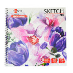 Альбом для акварели Santi 21*21см Paper Watercolour Collection 10л. 200г/м Floristics 742622