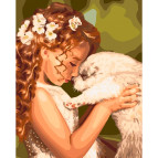 Картина раскраска по  номерам на холсте  - 40*50см Идейка КН2340 Мой любимец