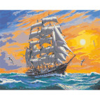 Картина раскраска по номерам на холсте - 40*50см Идейка КН2722 Хозяин морей