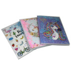 Блокнот А5 80л обложка с жидкостью и паетками, ассорти 2501