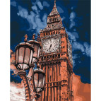 Картина раскраска по  номерам на холсте - 40*50см Идейка КН3545 Биг Бен