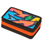 Пенал 3 отделения с наполнением Herlitz 50026753 Neon Art 31 предмет