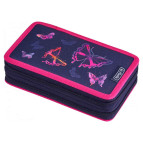 Пенал 2 отделения без наполнения Herlitz 50026029B Rainbow Butterfly