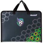 Папка-портфель 25,5*35см Class пластик на молнии 5634C Football