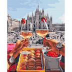 Картина раскраска по  номерам на холсте - 40*50см Никитошка GX28592 Сладкая встреча