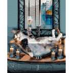 Картина раскраска по  номерам на холсте - 40*50см Никитошка GX28720 Вечерний релакс