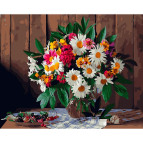 Картина раскраска по  номерам на холсте - 40*50см Никитошка GX28877 Солнечный букет
