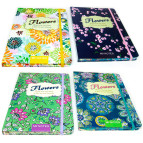 Блокнот А5 80л. Tukzar с резинкой Flowers 580027