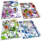 Блокнот А5 80л. Tukzar с резинкой Vintage Garden 580053