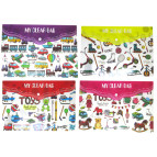 Папка-конверт А4 с кнопкой с принтом Schreiber My Clear Bag S-1569