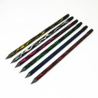 Карандаш простой графитный Sultani черное дерево, ShunShou Fire с ластиком HB, ассорти ST-6145D