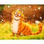 Картина раскраска по  номерам на холсте - 40*50см Никитошка GX5587 Чеширская улыбка