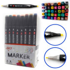 Скетч маркеры для рисования Josef Otten двусторонние для бумаги набор 40 шт тонкие 6884-40