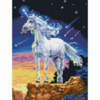 Алмазная живопись мозаика по номерам на холсте 30*40см Никитошка EJ274 Единорог